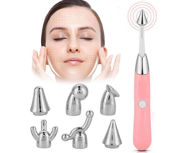 A good anti-wrinkle facial massager has many attachments