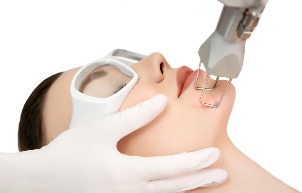 Laser rejuvenation of the skin on the face